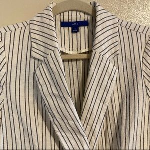 Pinstripe suit jacket